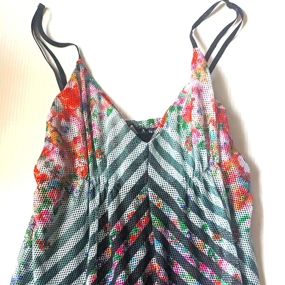 Multi Color Strappy Maxi Dress, Med - Picture 4 of 4